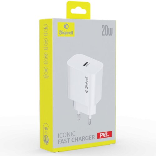  Digicell ICONIC Charger PD 20W White Cene