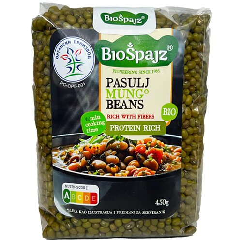 Biospajz Organski mungo pasulj Biošpajz, 450g Cene