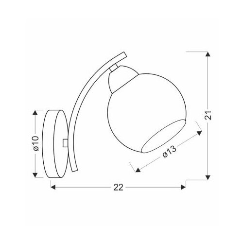  Zidna lampa AMOS 1xE27/40W/230V sjajni hrom Slike