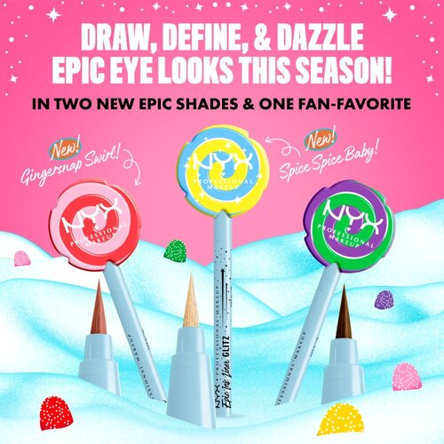 NYX Professional Makeup Gingerbaddie Land Candy Swirl svinčnik za oči odtenek 02 Milk Chocolate 1 kos Slike
