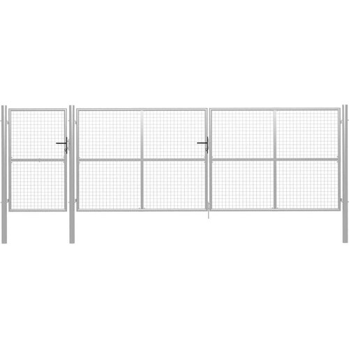  Vrata jeklena 500x150 cm srebrna, (20761385) Cene