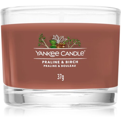 Yankee Candle Praline &amp;amp; Birch mala mirisna svijeća bez staklene posude 37 g Slike