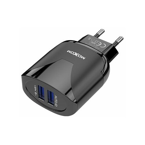 Moxom MX-HC30 2xUSB micro USB crni punjač za mobilni telefon Slike