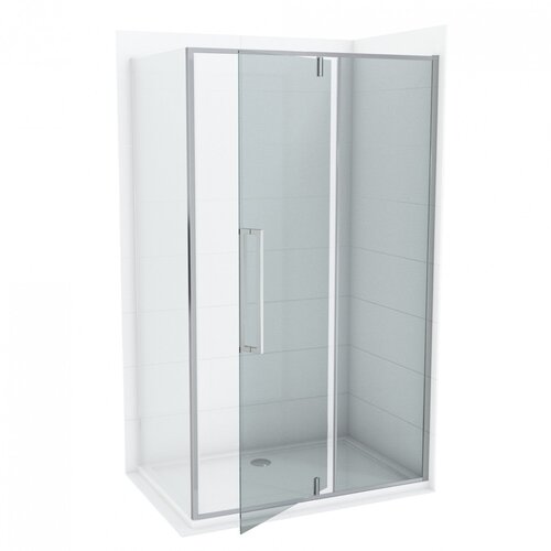 Copen stakleni paravan concept absolut 80x200cm staklo 6mm providno pivot vrata sa fiksnim delom (C-02-6200F) Slike