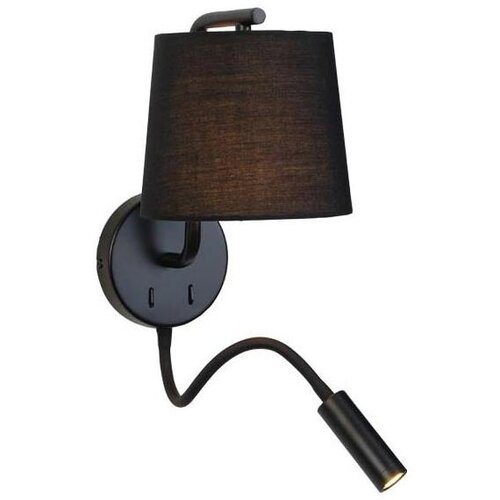  Zambelis H57 - fleksibilna LED svetiljka LED/3W + 1xE27/40W/230V crna Cene
