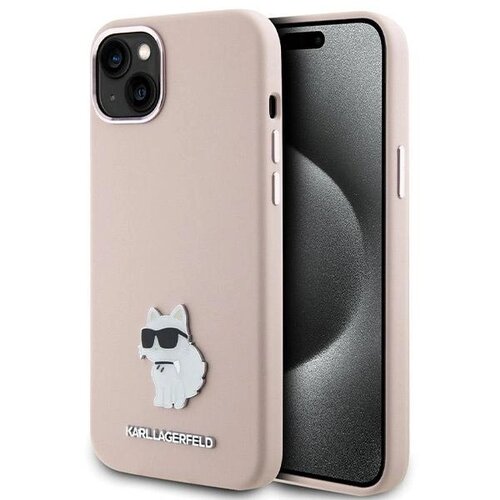 Karl Lagerfeld SILIKONSKI OVITEK CHOUPETTE ZA IPHONE 15 PLUS / 14 PLUS ROZA, (21897100) Cene