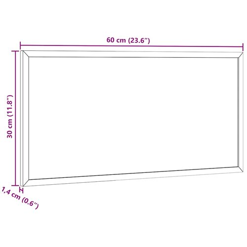  Ploča za pisanje s okvirom od masivnog borovog drva crna 60x30 cm Slike