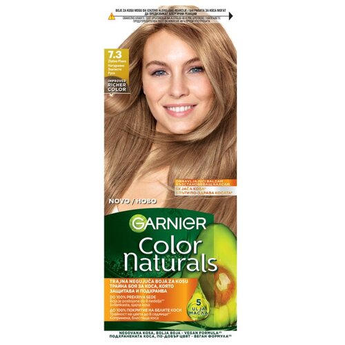 Garnier color naturals boja za kosu 7.3/ zlatno plava Slike