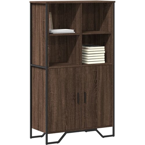  Visoka komoda boja hrasta 79,5x35,5x137,5 cm konstruirano drvo Slike