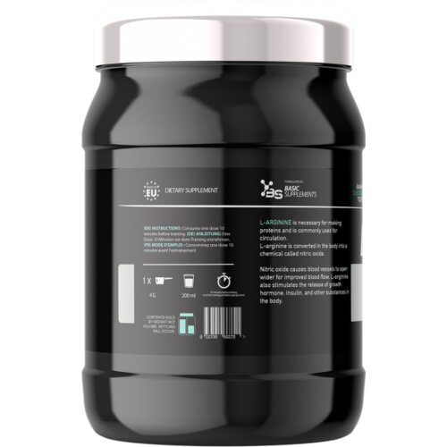 Basic Supplements l-arginine pro 400g &amp;ndash; podr&amp;scaron;ka energiji i cirkulaciji Slike
