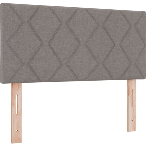  LED Uzglavlje Dizajn Dijamantnih Blokova Taupe 100 cm Tkanina Slike