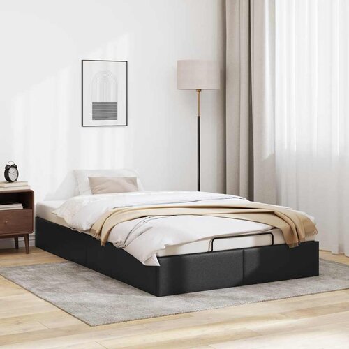 vidaXL Otomanski posteljni okvir brez vzmetnice črn 120x200 cm Cene