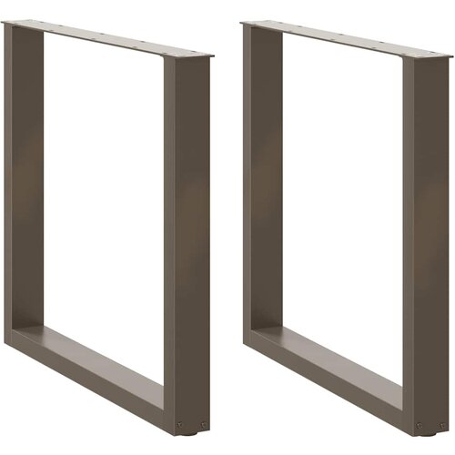 VidaXL Noge za jedilno mizo U-oblika 2 kosa 80x(72-73) cm jeklo Slike
