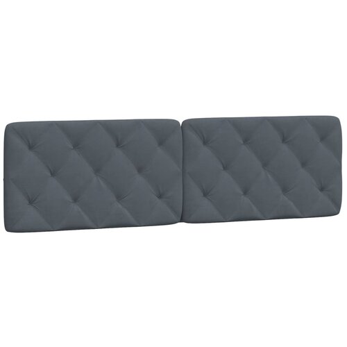 Maison Chic posteljno vzglavje - vzglavna omarica - vzglavna stranica temno siva 180 cm žamet, (21704371) Cene