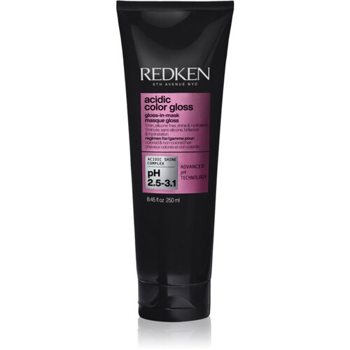 Redken Acidic Color Gloss Acidic Color Gloss Mask hranilna in vlažilna maska za lase za sijaj in mehkobo las 250 ml Slike