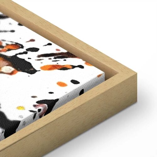  Slika - Kiss Explosion (1 Part) Wide 90x60 U prirodnom drvenom okviru Slike