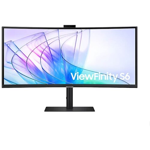 Samsung Monitor 34" S65VC ViewFinity S6 ukrivljen, VA, 3440x1440, HDMI, DP, USB-C, kamera - - https://eprel.ec.europa.eu/fiches/electronicdisplays/Fiche_1574244_SL.pdf - črna - 806,6 x 561,5 x 241,0 mm - 8,1 kg - Vgrajena kamera 5MP, IR kamera, mikrofon - 36 - Avtera - G Cene