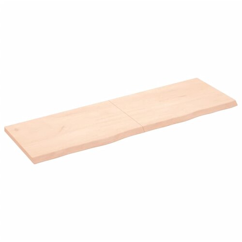 Maison Chic Stenska polica - Viseča Polica 160x50x(2-4) cm neobdelana trdna hrastovina, (21784866) Cene