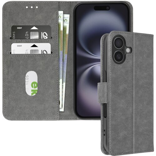 AVIZAR Ohišje za iPhone 16 Plus Clamshell denarnica in držalo za videoposnetek, Siva, (5000012120) Cene