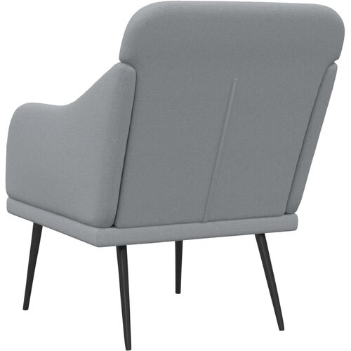  Fotelja svjetlosiva 63 x 76 x 80 cm od tkanine Slike