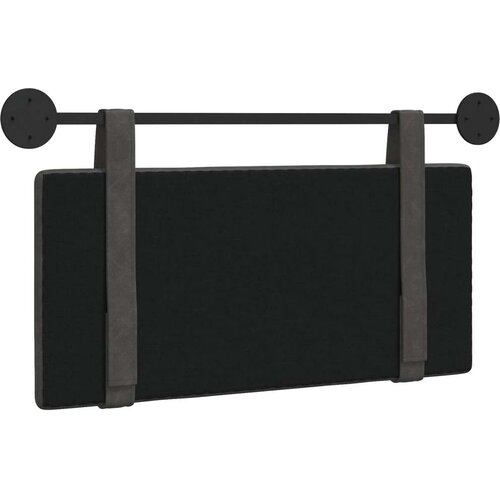  Držeće uzglavlje Zidne Crna 90 x 55 x 5 cm Antikni PU - Crna 80 cm bez LED Slike
