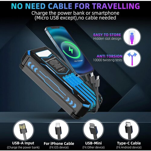  solarni power bank 905-IE 20000 mah sa led lampom crni Cene