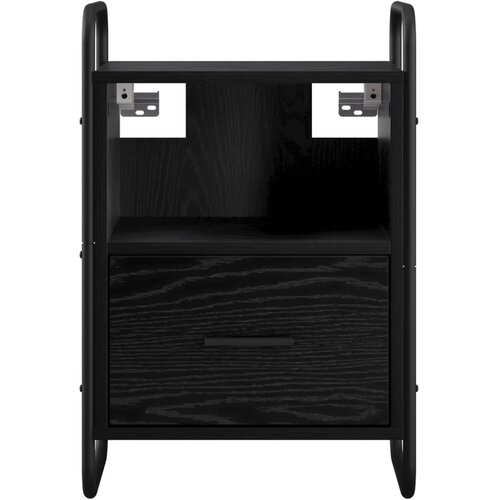  Viseći Noćni Ormar Crni hrast 40 x 30 x 60 cm Konstruirano drvo - Crni hrast 1 Slike