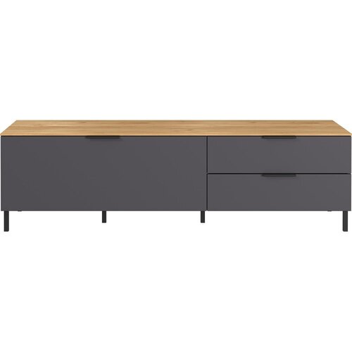 Germania Siva TV omarica v hrastovem dekorju 164x47 cm California - Germania Slike