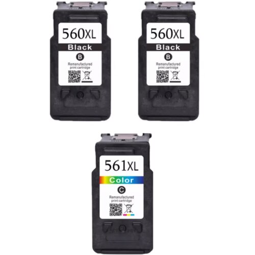  Kartu&scaron;a Canon PG-560XL/CL-561XL komplet 2x BK 1XCOLOR - KOMPATIBILNA XXL POLNITEV Cene