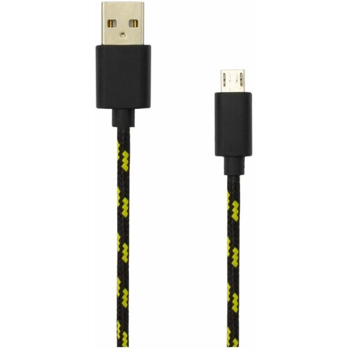 Sbox kabel USB A-B mikro 1m črn bombažna za&amp;scaron;čita, (21166244) Slike