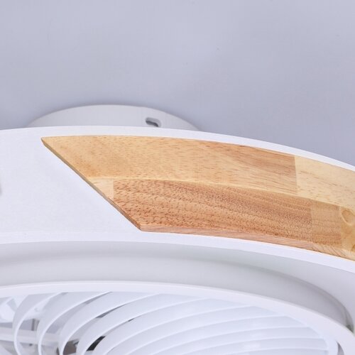  Brilagi-LED prigu&amp;scaron;iva svetiljka sa ventilatorom LED/30W/230V 3000-6500K bela/hrast + daljinski upravljač Slike