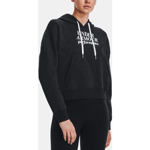 Under Armour Sweatshirt Essential Script Hoodie-BLK - Women Cene