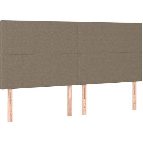  Uzglavlje boje taupe 160x5x118/128 cm tkanina Slike