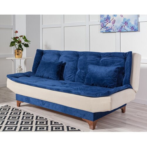Atelier Del Sofa kelebek - dark blue, cream dark bluecream 3-Seat sofa-bed Slike