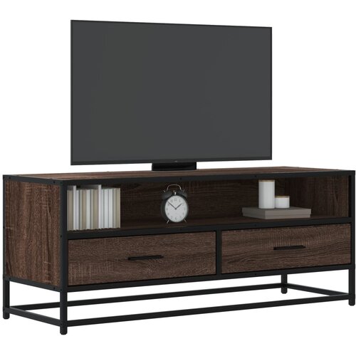 TV ormarić boja smeđeg hrasta 100x34,5x40 cm konstruirano Cijene