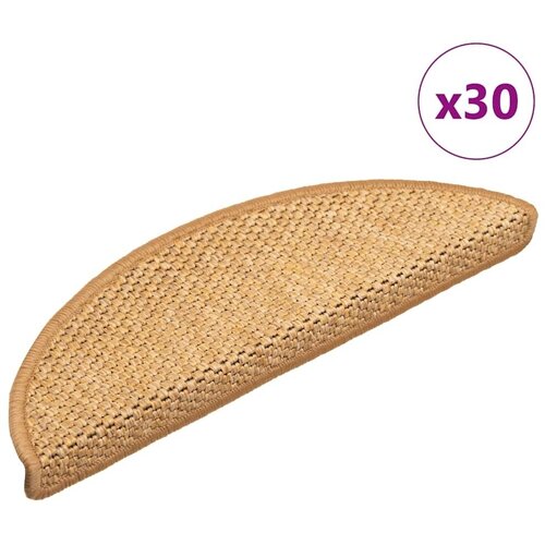  Prostirke za stepenice samoljepljive izgled sisala 30 kom. 56x17x3 cm sisal - sisal 56 x 17 x 3 cm 30 Slike