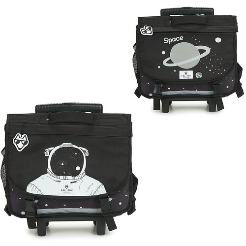 Pol Fox Torbe &amp;amp; Torbe na kolesih COSMO TROLLEY 38 CM REVERSIBLE Črna Slike