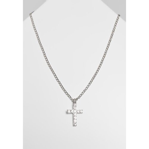 Urban Classics Accessoires Silver necklace with diamond cross Cene