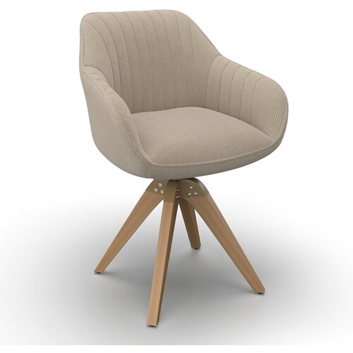 Bessagi Home Naslanjač Sally, Bež, Vrtljiv Slike