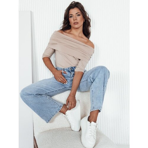 DStreet Women's blouse with Spanish flu, beige Cene