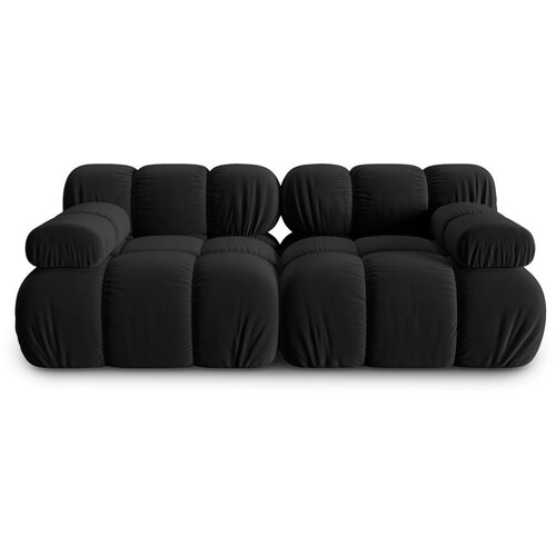 Micadoni Home črna žametna sedežna garnitura 188 cm bellis &amp;ndash; Slike