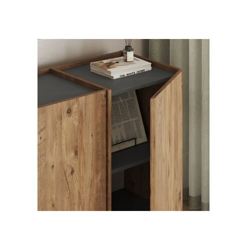 Hanah home Komoda s ladicama, 180x80x45cm, krem Slike