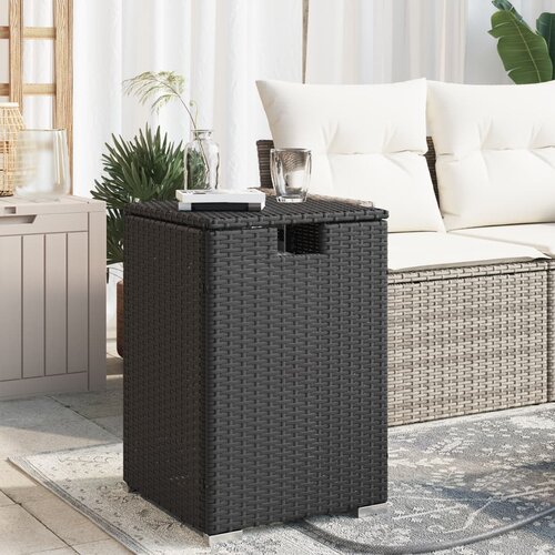  Pokrovni stol za spremnik propana crni 40x40x60 cm poliratan Cijene