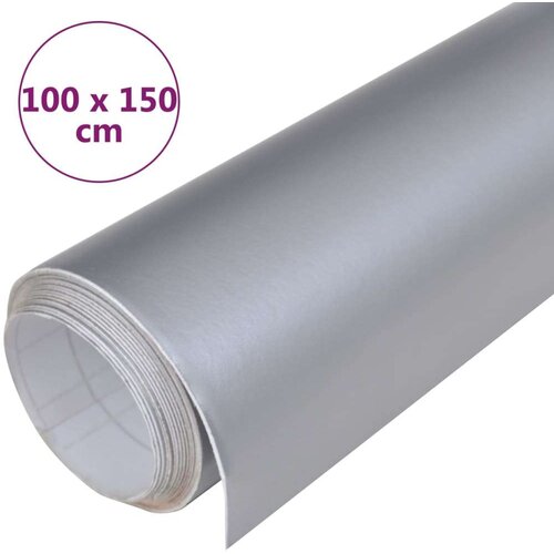 VidaXL Folija za automobil mat srebrna 100 x 150 cm Slike