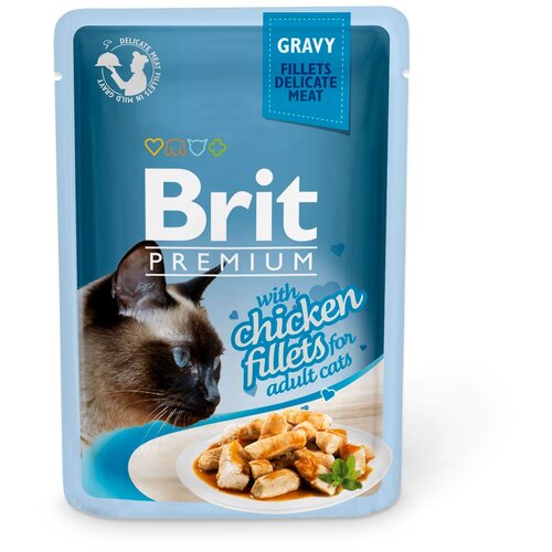 BRIT Premium by Nature Brit Premium Cat Delicate Fileti u sosu sa piletinom 85 g kesica Slike