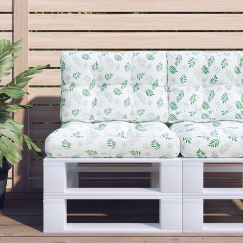 vidaXL Jastuk za palete s uzorkom li&scaron;ća 50 x 40 x 12 cm od tkanine Cijene