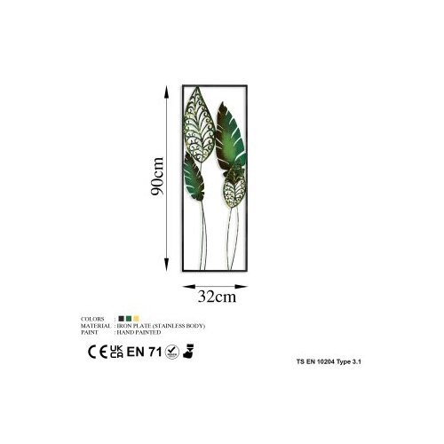 Wallxpert Zidna dekoracija Nezgep 3, 32x90 cm, &amp;Scaron;arena Slike