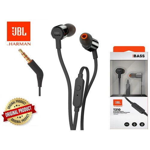 JBL Slušalice Tune 210 in-ear (bubice) sa mikrofonom 3.5mm. metal, crne Cijene