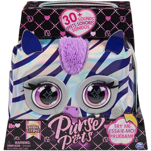 Spin Master Interaktivna modna torbica Purse Pets - Metallic Magic Zebra Slike