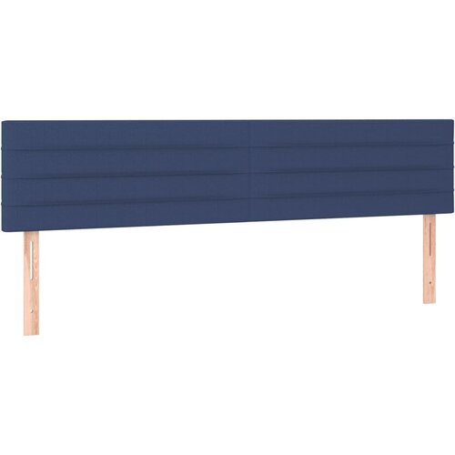 Maison Chic Posteljno vzglavje - Vzglavna omarica 2 kosa modro 90x5x78/88 cm blago, (22077706) Slike